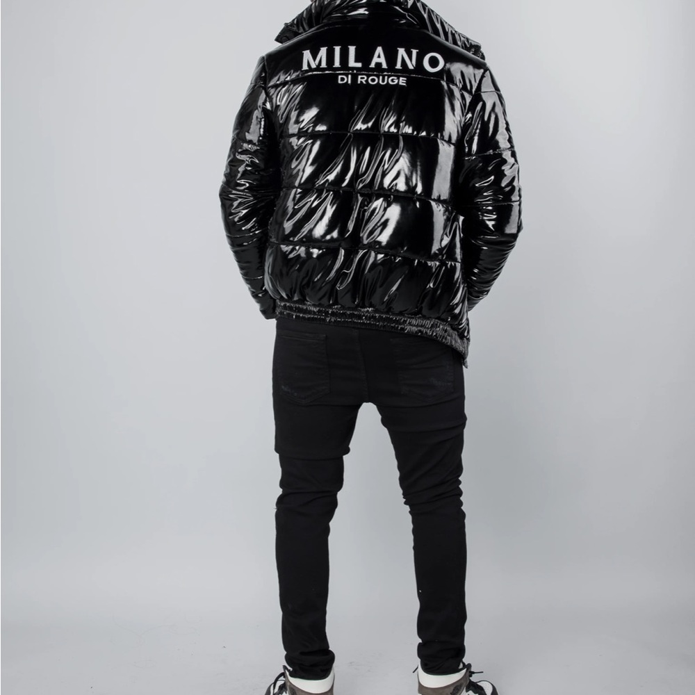 Milano lightly warn puff coat